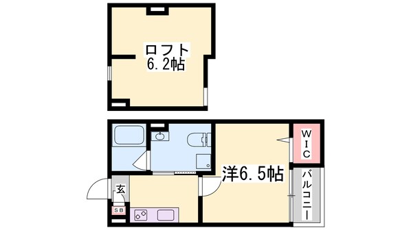 Yutopia新長田の物件間取画像